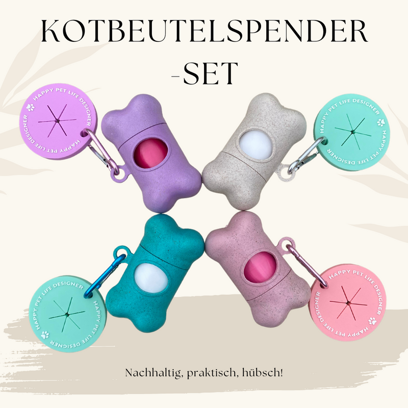 Kotbeutelspender-Set Beige