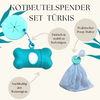 Kotbeutelspender-Set Türkis