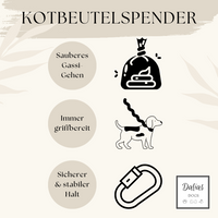 Kotbeutelspender-Set Beige