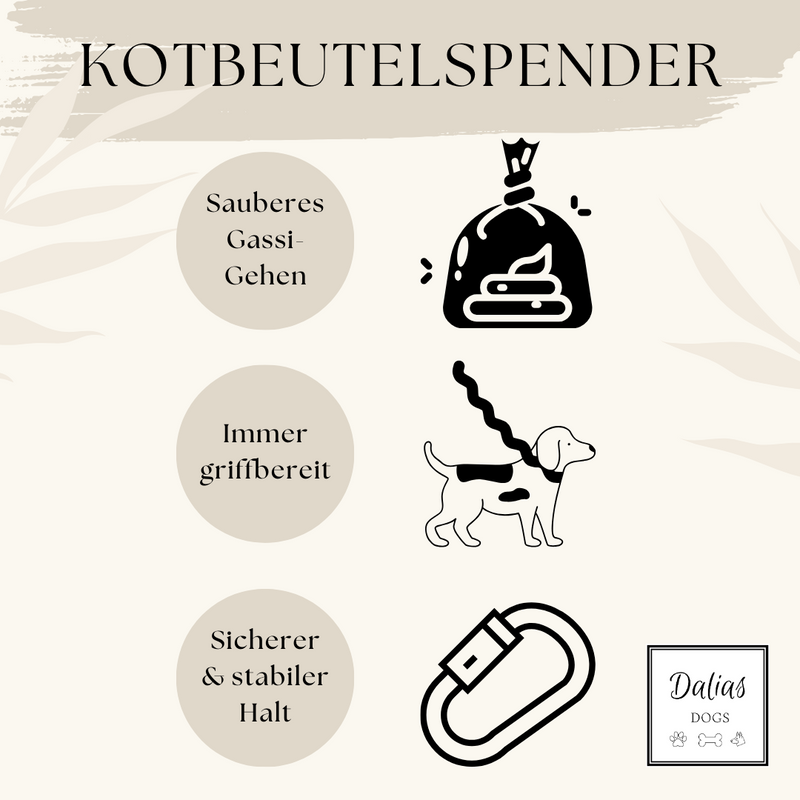 Kotbeutelspender-Set Beige