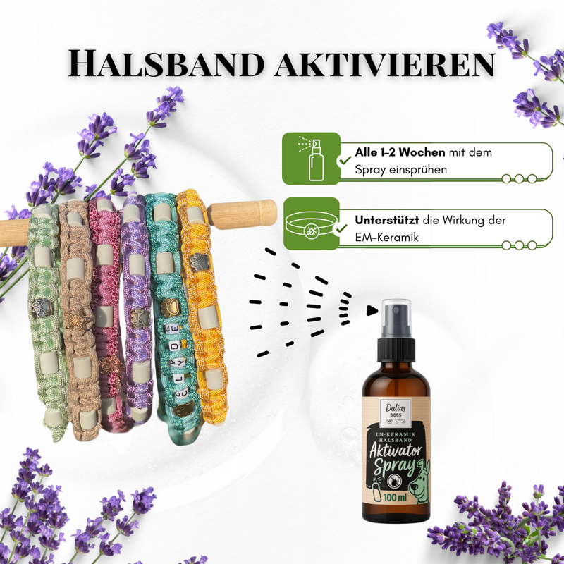 EM-Aktivator Spray - Zeckenspray + Booster-Spray für dein EM-Keramik-Halsband