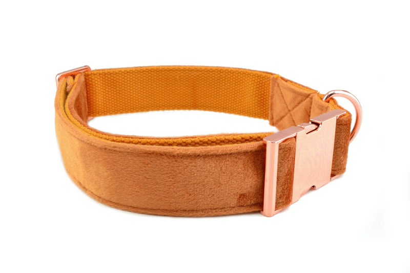 Halsband VELVET - karamell