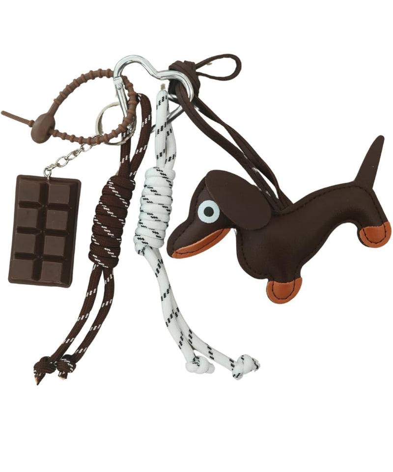 Multi Anhänger Charm mit Dackel - Coffee